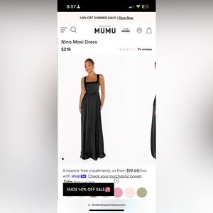 Show Me Your MuMu Nina Maxi Dress - Black